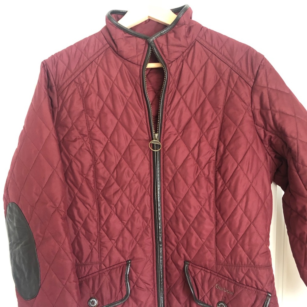 Barbour Quilted Burgundy Jacket US12